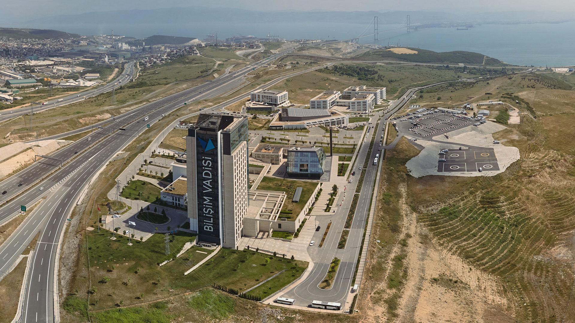 Bilişim Vadisi Gebze kampüsü havadan panoramik görünüm